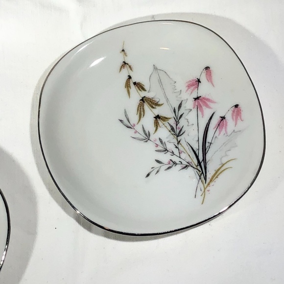 VINTAGE SCHWARZENHAMMER BAVERIA GERMANY FLORAL PLATES - SET OF 2 - Picture 15 of 15